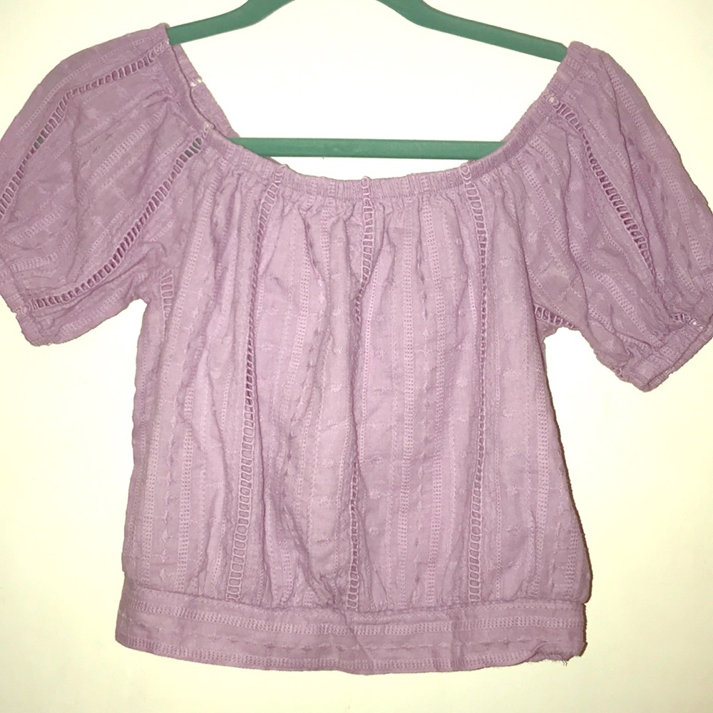 Purple crop top 💜💜💜